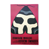 Original Polish poster from 1969 vintage design polish poster