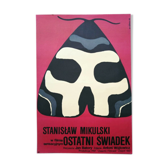 Original Polish poster from 1969 vintage design polish poster