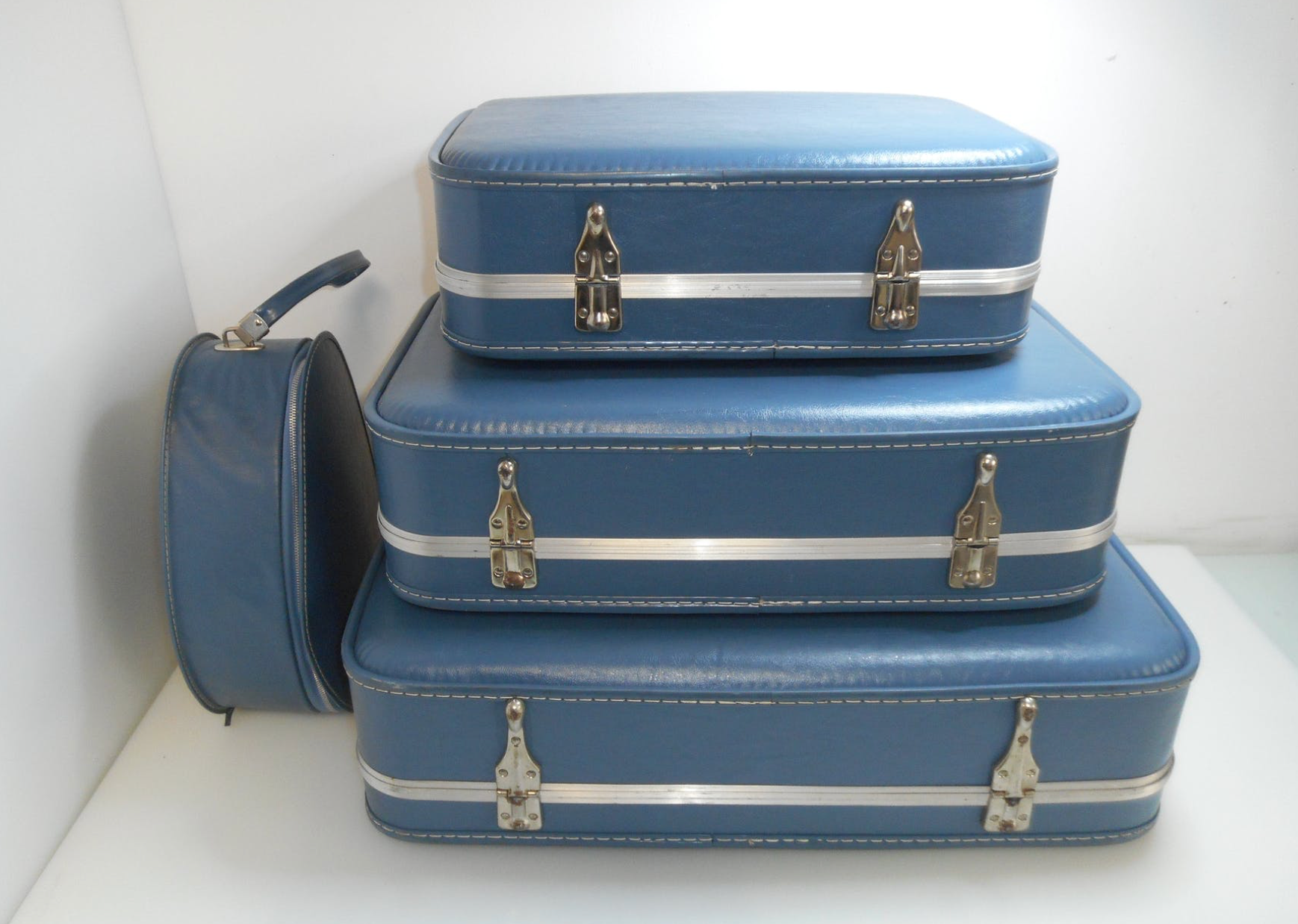 1960s flight attendant and vanity suitcases