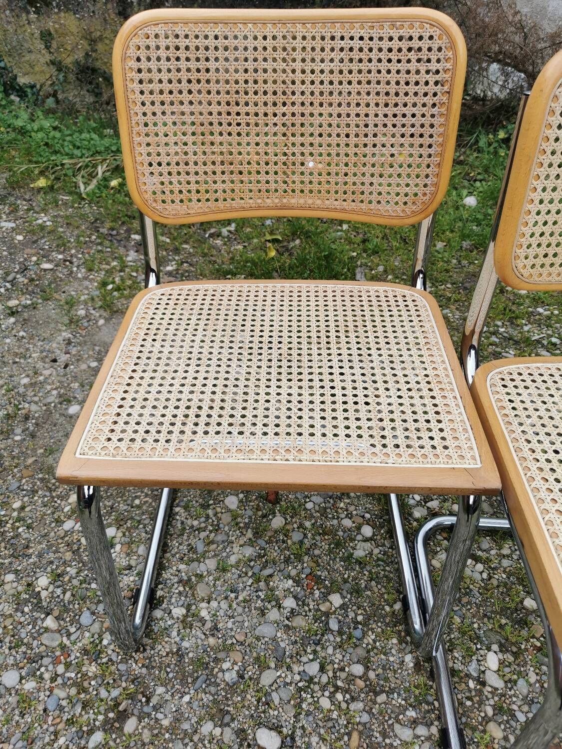 4 new Breuer cane chairs
