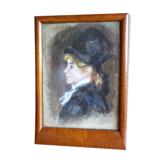 Watercolor portrait said of Margot