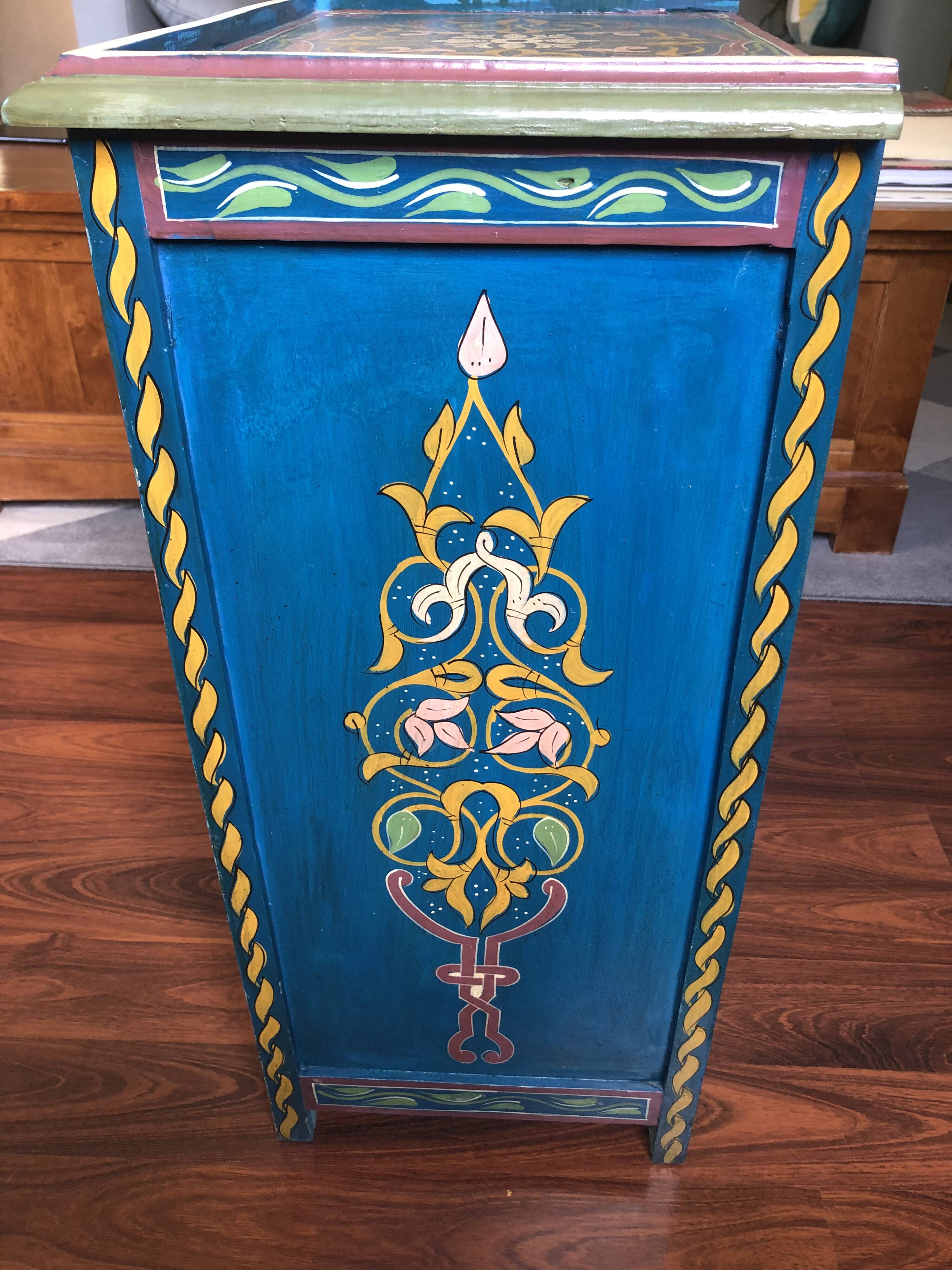 Set of 2 vintage Moroccan handcrafted bedside tables.
