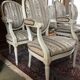 4 medallion chairs and 2 Louis-style armchairs from 1974