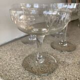 Assortment of 6 champagne glasses