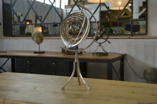 Astrolabe en laiton nickelé 1930’s