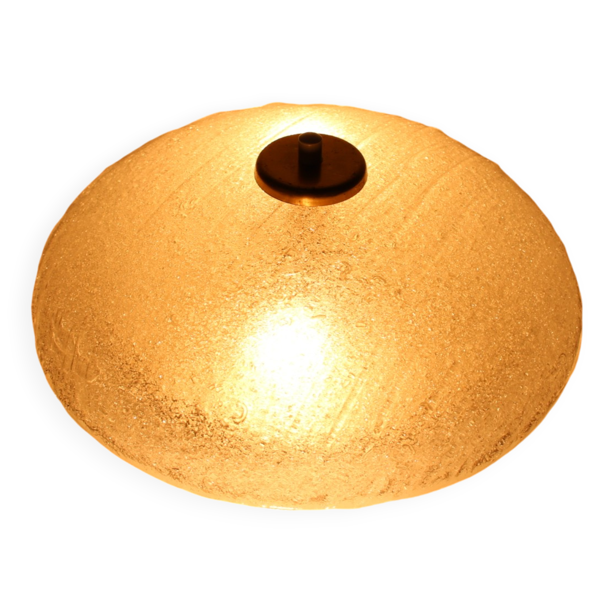 All Glass Table Lamp by Valasske Mezirici, 1960s, Czechoslovakia