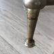 Brass and smoked glass stool