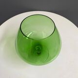 Empoli green large cognac glass shape vase 1960s