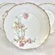 6 flat plates Baltimore Rose by Haviland Limoges
