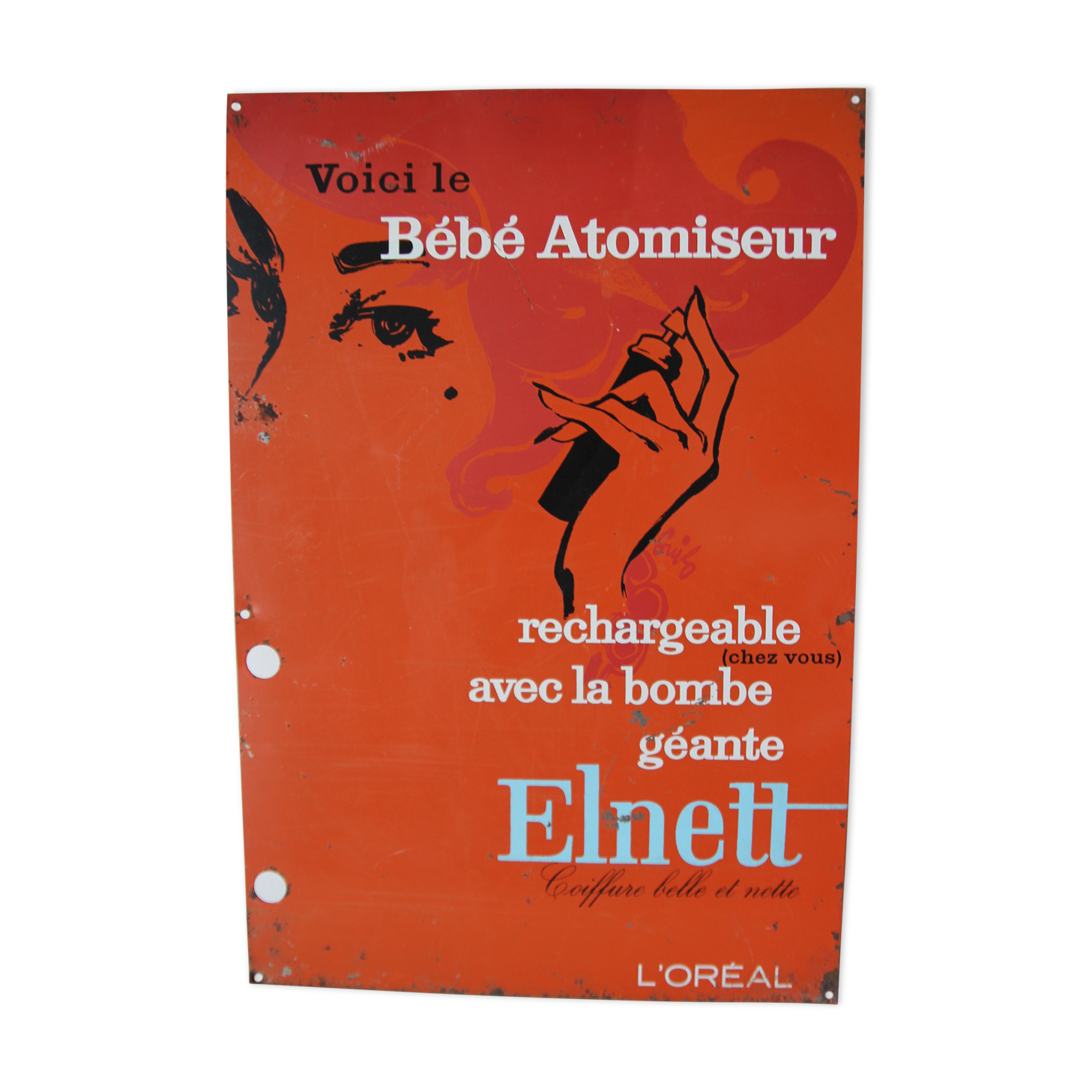 Tôle publicitaire L'Oréal