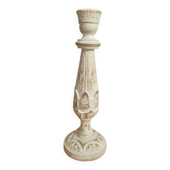 Bougeoir blanc ancien