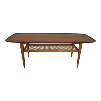 Teak & Oak Coffee Table by Børge Mogensen for Fredericia Stolefabrik, 1950s