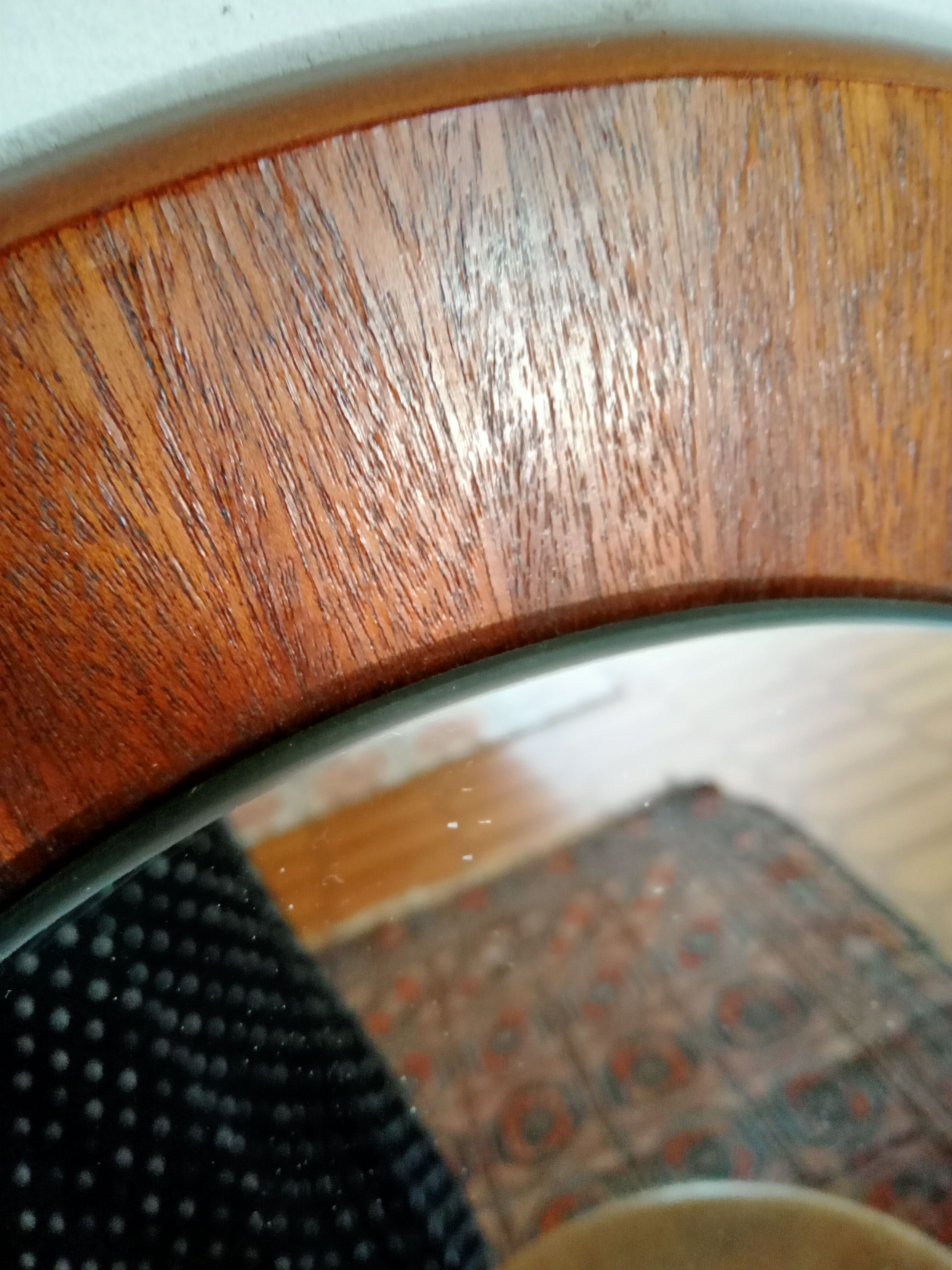 Danish Scandinavian oval mirror 60s