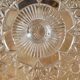 Thick transparent glass footed cup