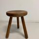 Pine stool in the style of Charlotte Perriand.