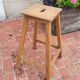 Wooden workshop stool