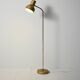 Scandinavian Brass Floor Lamp