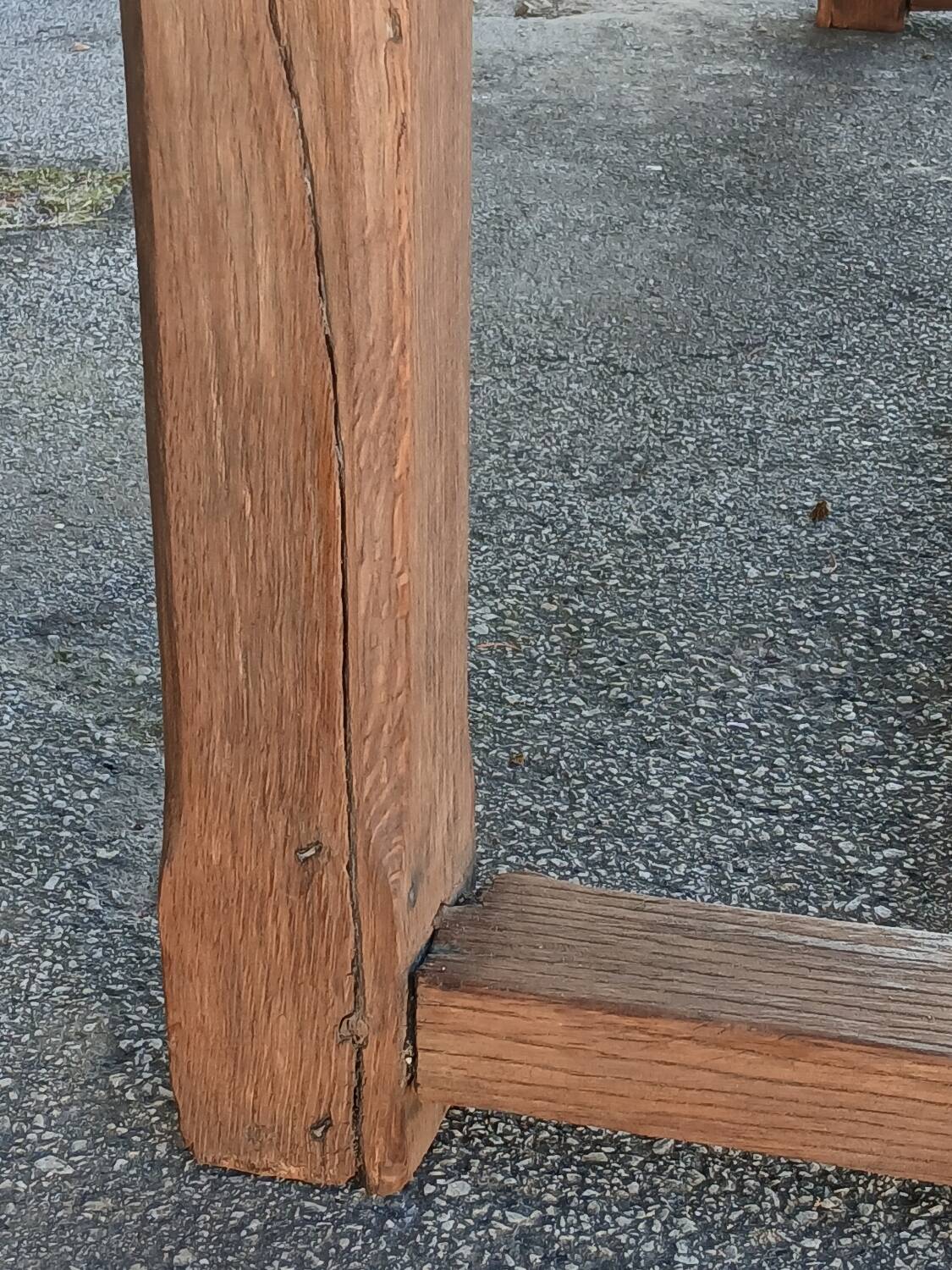 Solid oak farmhouse table