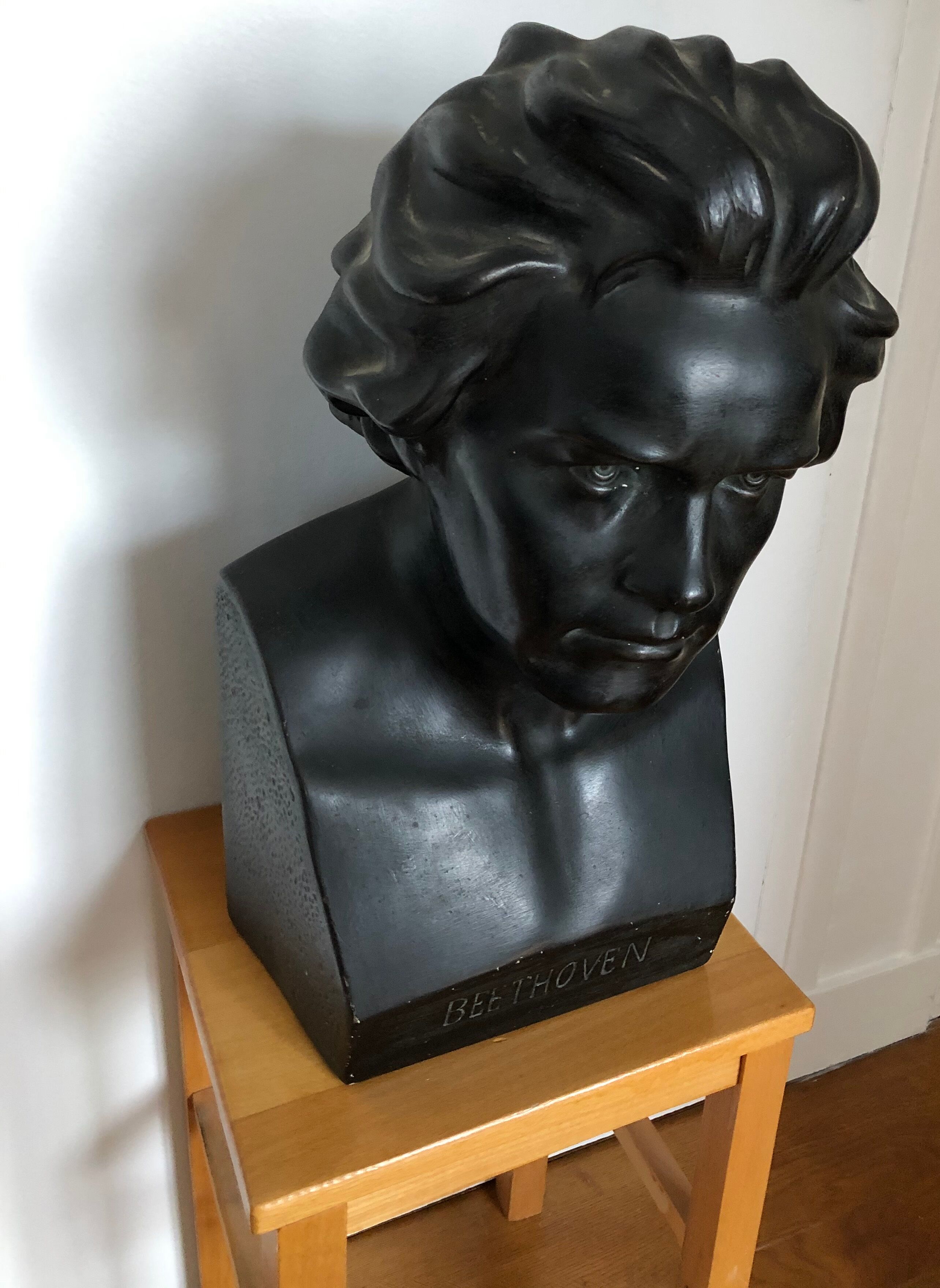 Beethoven bust in plaster