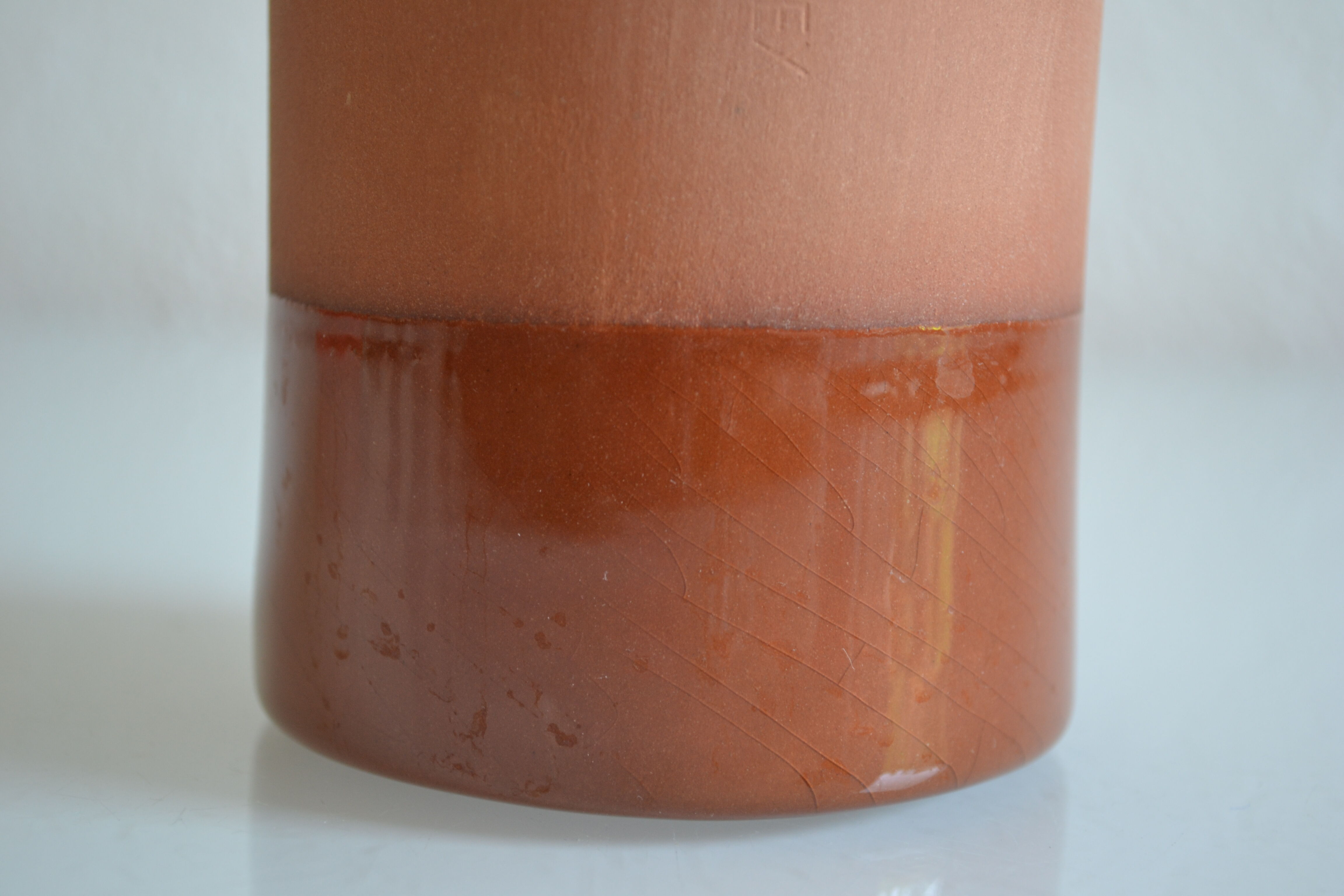 Modernist terracotta vase or pourer