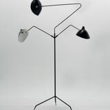 Floor lamp with three swivel arms