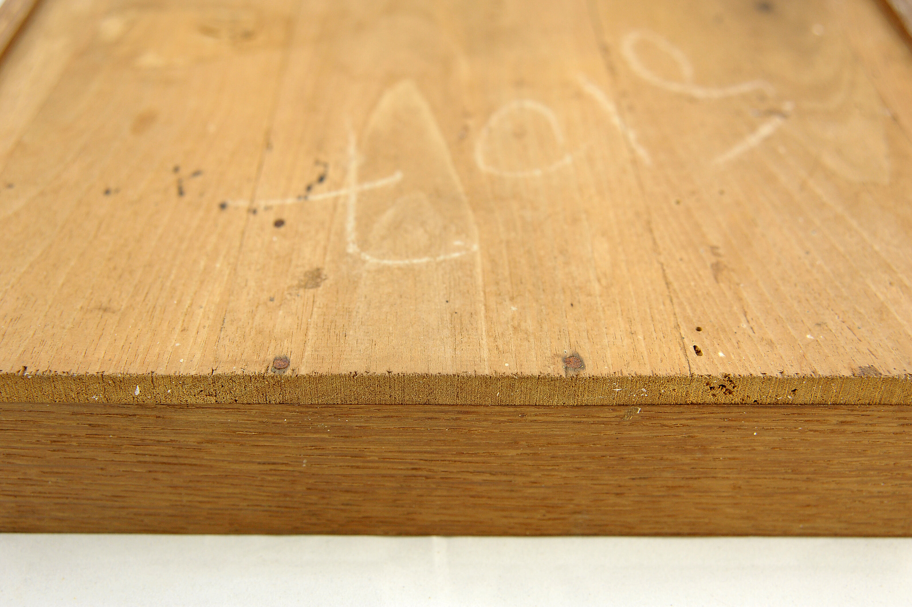 Pair of nightstands neoclassical wooden fruit
