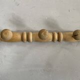 Antique wooden wall coat rack