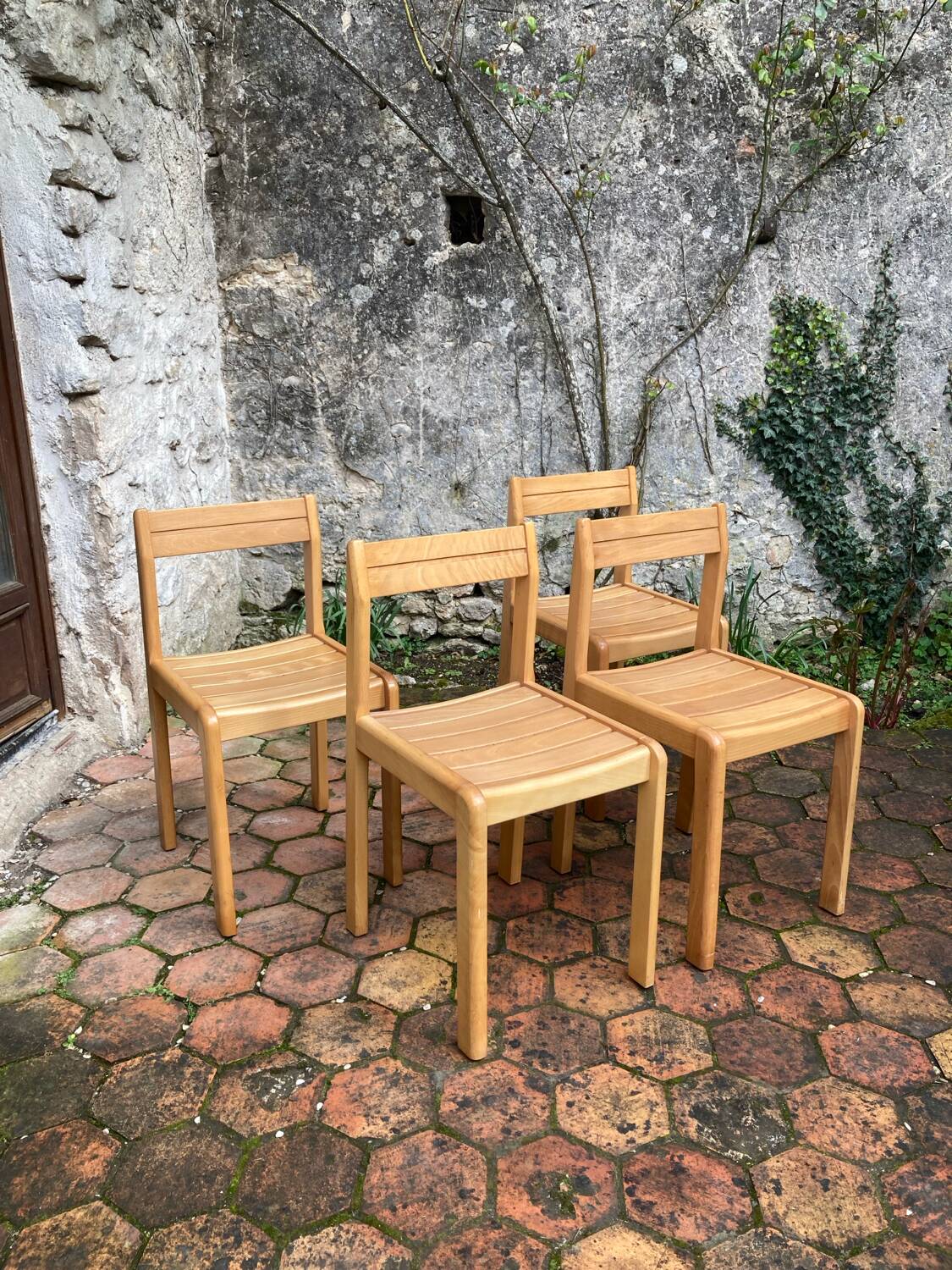 Set of 4 Scandinavian style chairs