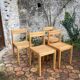 Set of 4 Scandinavian style chairs