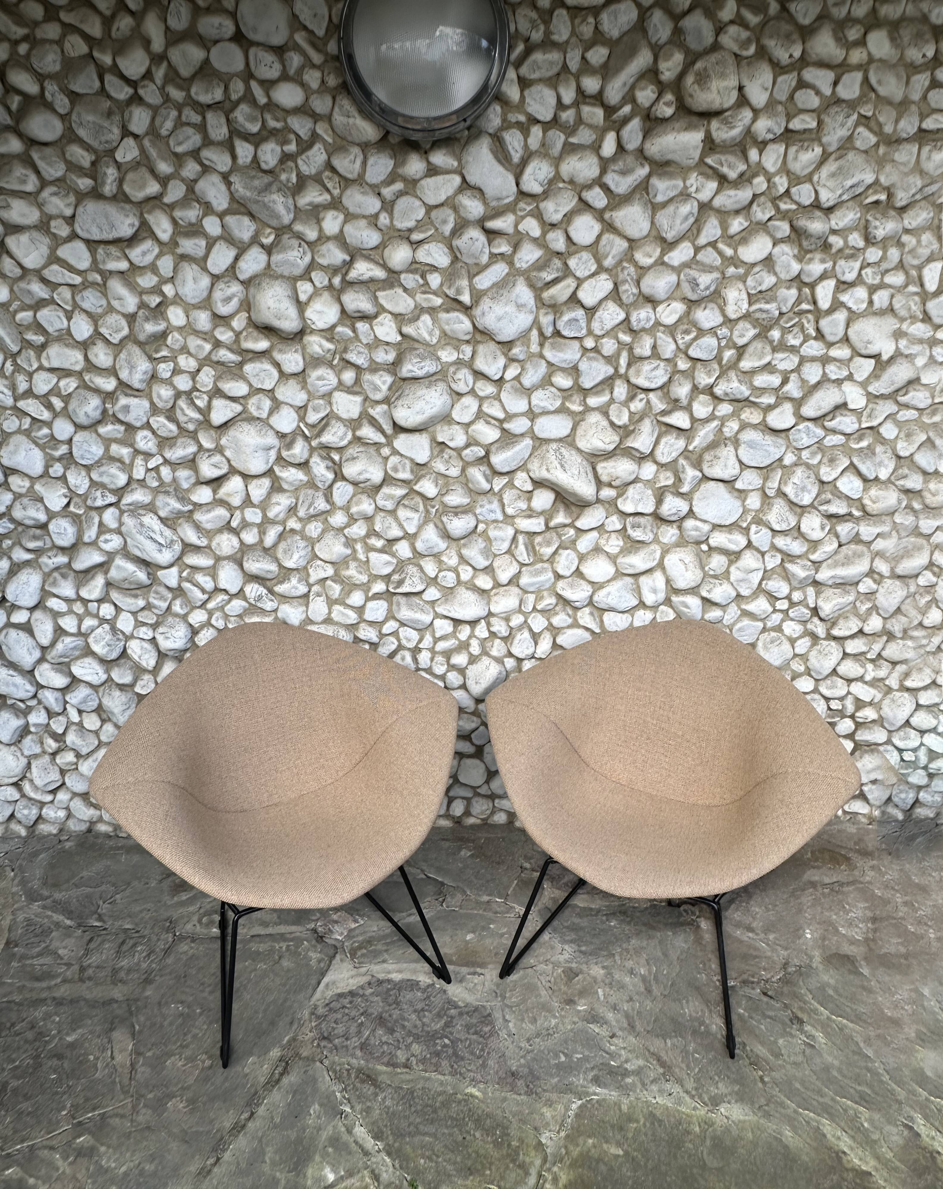 Pair of Diamond Chairs by Harry Bertoia for Knoll, 1970s
