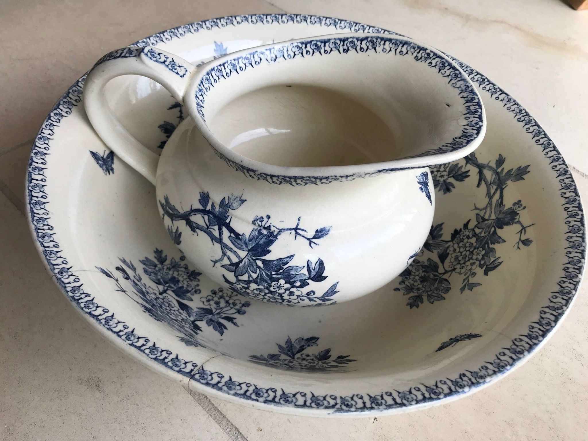 Service de toilette en Gien Aubépine