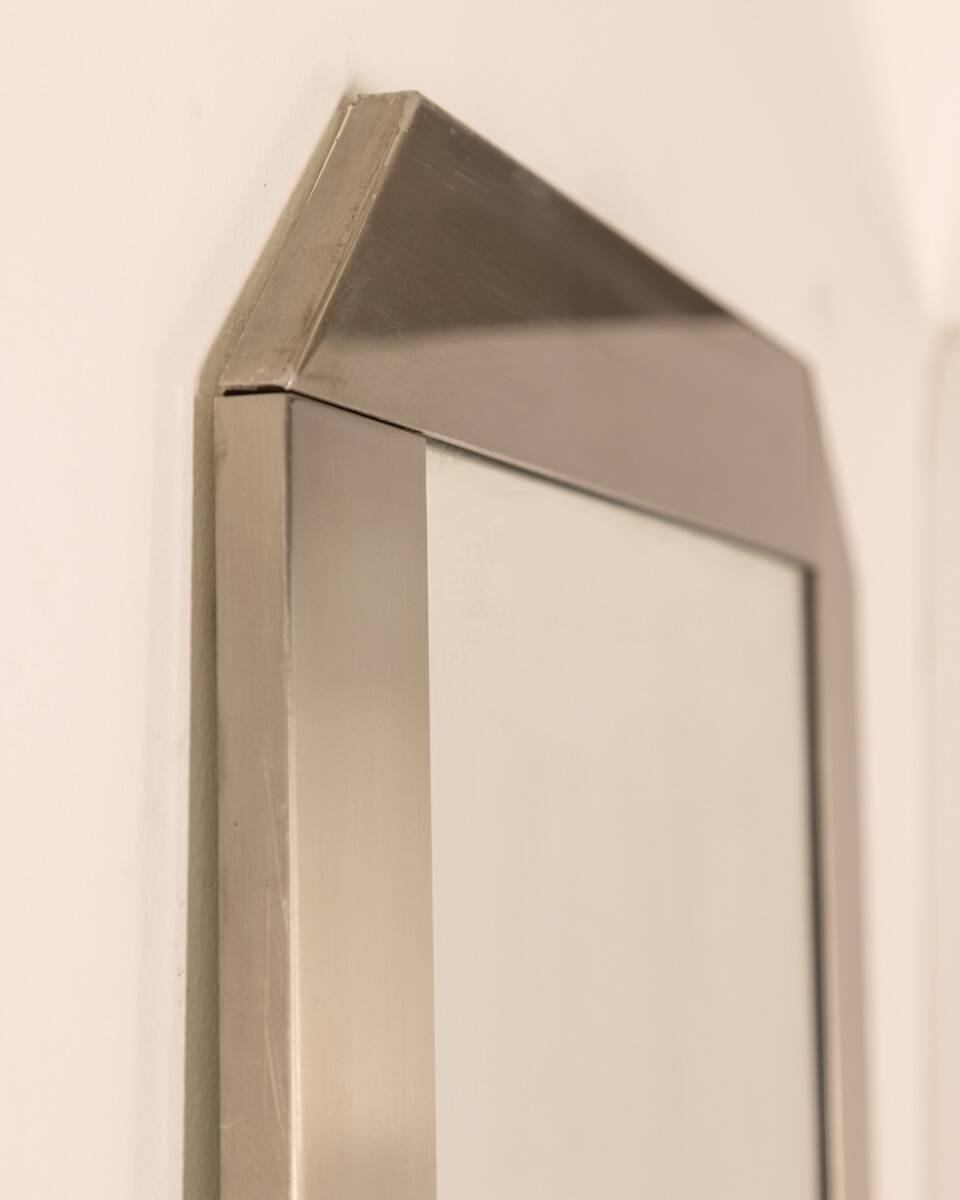 Vintage 70's wall mirror designed by gaetano Scolari for valenti