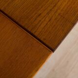 Danish mid century teak wall unit with magazine shelf and glass cabinet 1960/70s