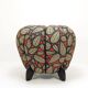 up to 3 Art Deco stools by Jindrich Halabala, leaf pattern, pouf, ottoman, 1930s