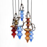 Colorful glass chandelier by Nanny Still for Massive