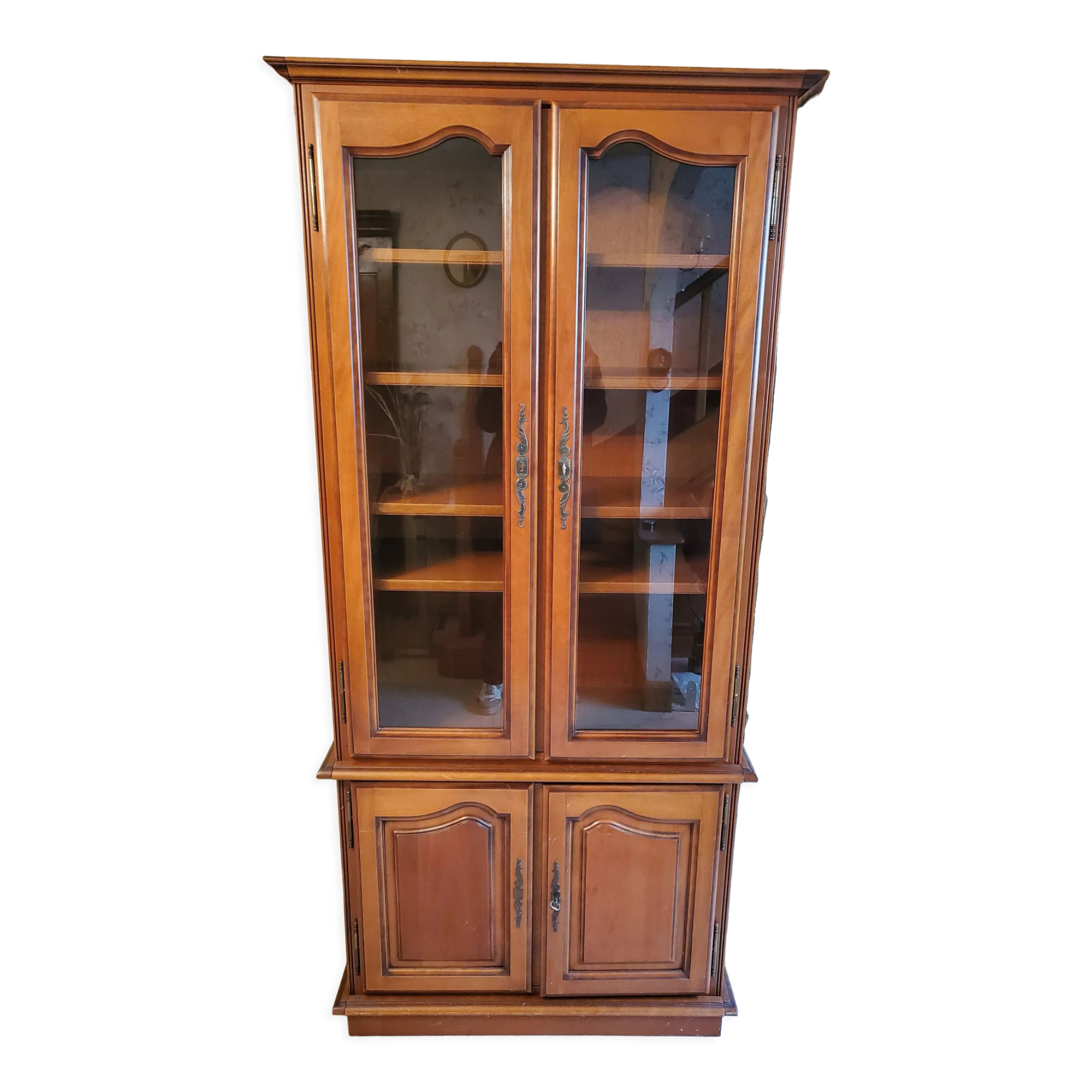 Glazed cherry bookcase