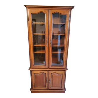 Glazed cherry bookcase
