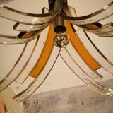 Glass paste chandelier circa 1970