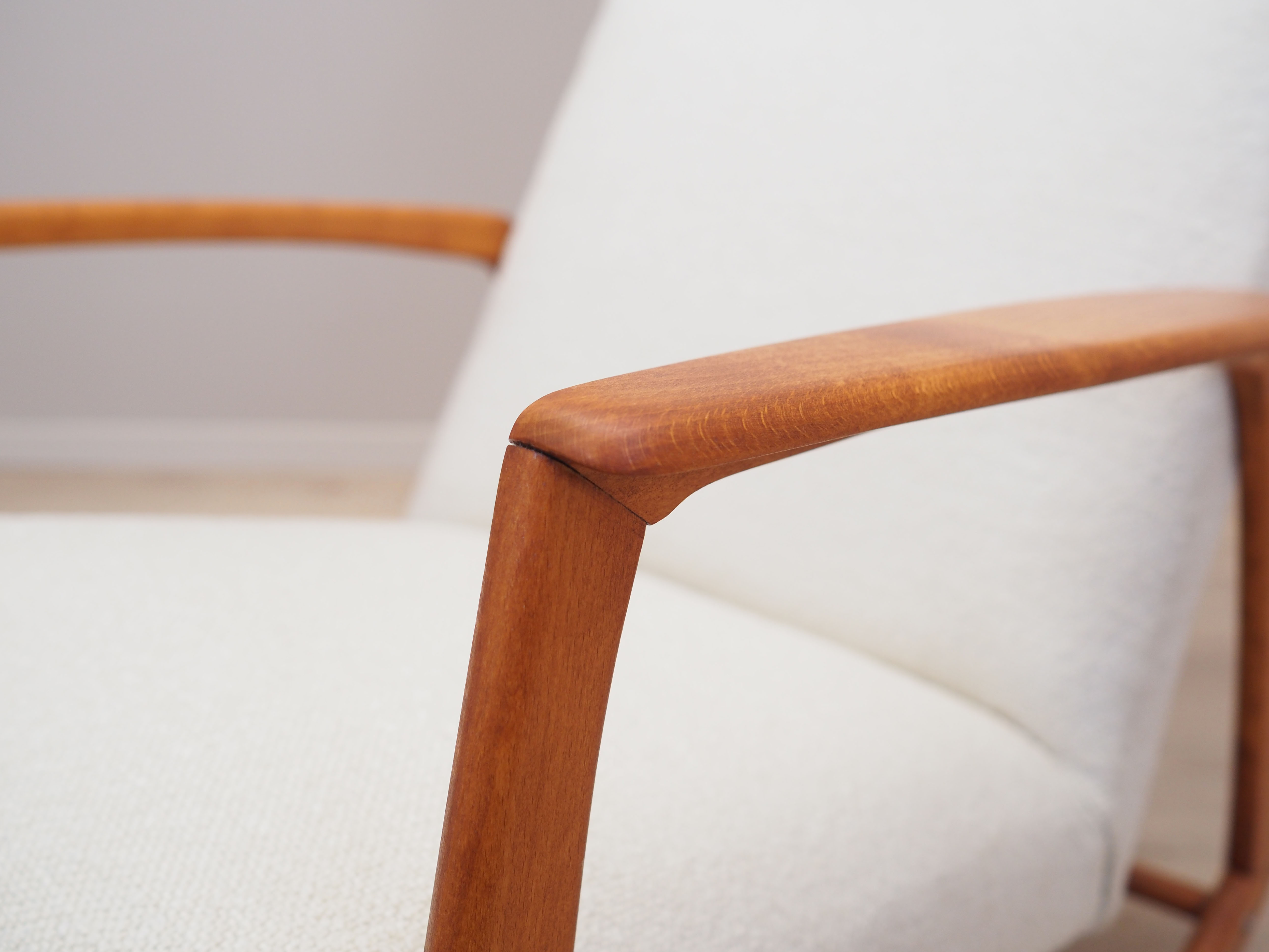 Beech rocking armchair, Danish design, 1970s, Denmark