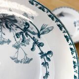 6 old iron earth soup plates from Sarreguemines