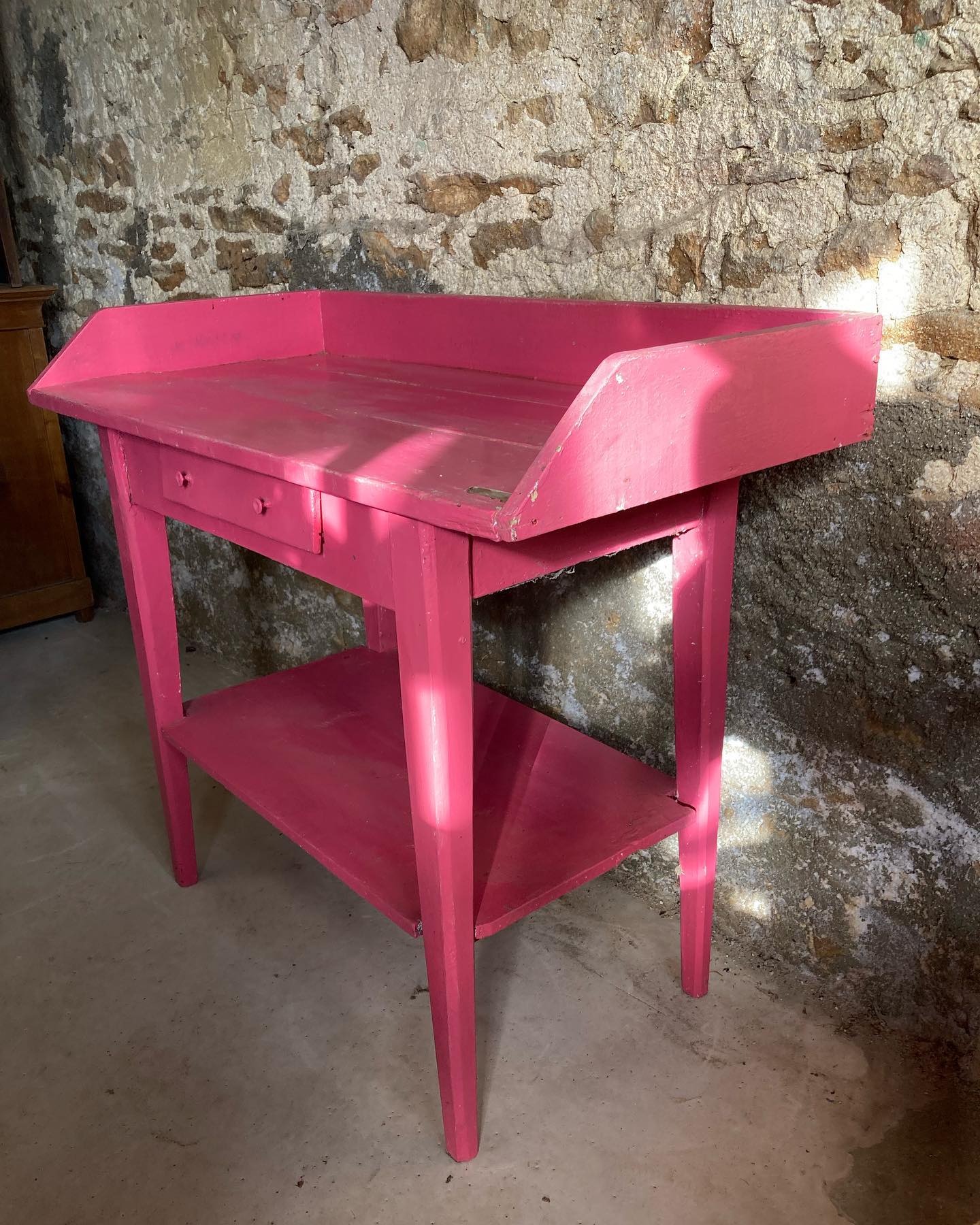 Pink side table