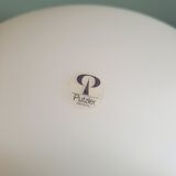 White opaline pendant lamp, Peill & Putzler, 70s