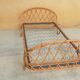 Vintage rattan bed
