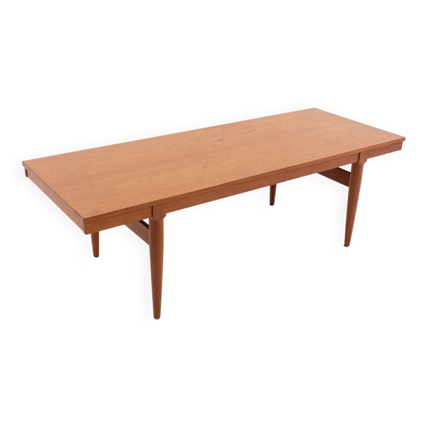 Table basse en teck danois moderne des années 1960