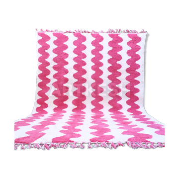 Tapis marocain en laine tissé main, 250x150 cm, style traditionnel