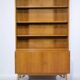 Buffet vitrine vintage en bois de cerisier, commode vintage, 1960