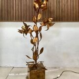 Gilded metal Florentine table or floor lamp by Hans Kögl, 1960s