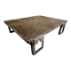Table basse industrielle en acier table palette