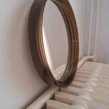 Vintage smoked plexiglass mirror