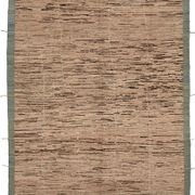 Handwoven Turkish Rustic 290 cm x 370 cm Brown Wool Carpet